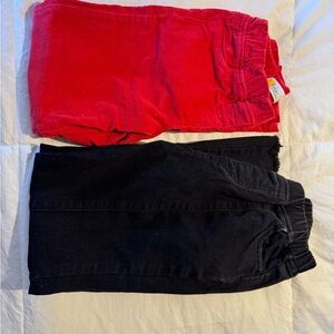 Red and Black Corduroy Pants